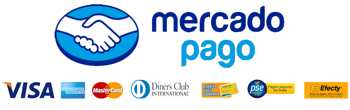 MercadoPago · Visa · Mastercard · Tarjetas de crédito y débito