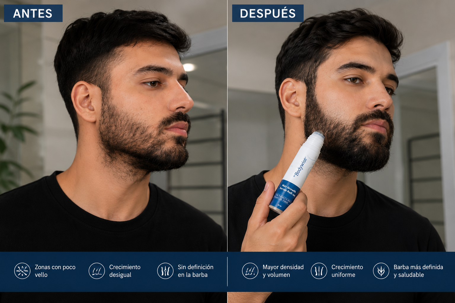 Antes y después BeBodywise — 90 días de uso